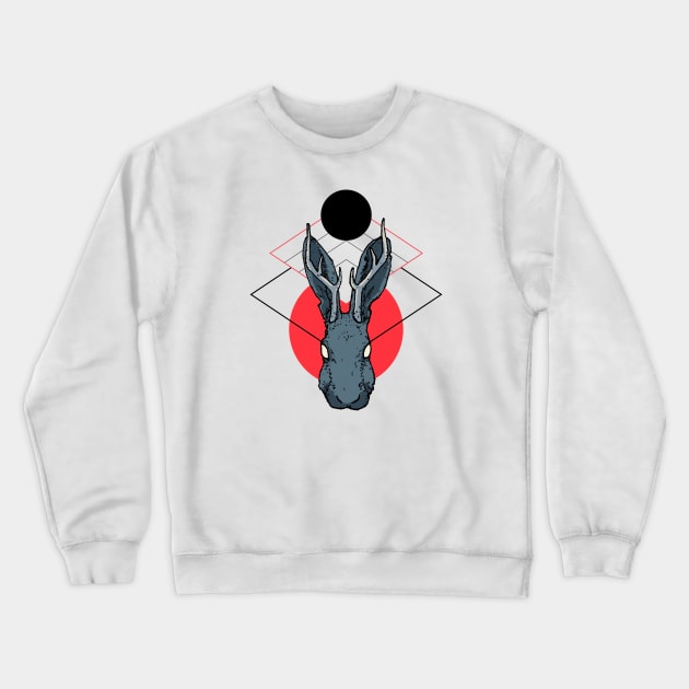 Jackalope Alternate Crewneck Sweatshirt by Spykles